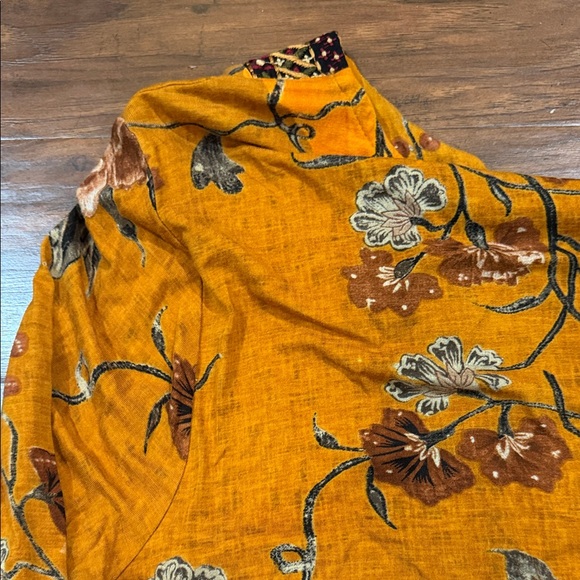 Sundance Mustard Floral Tunic - Etana - Picture 14 of 14